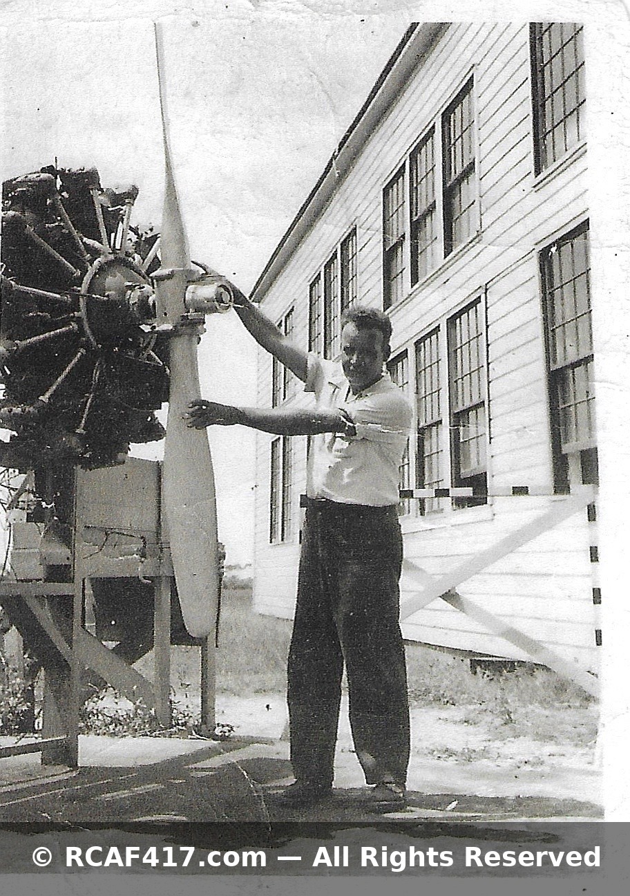 John Koplitz at the Air Force A&E School, Sarasota Municipal Airport, 1951